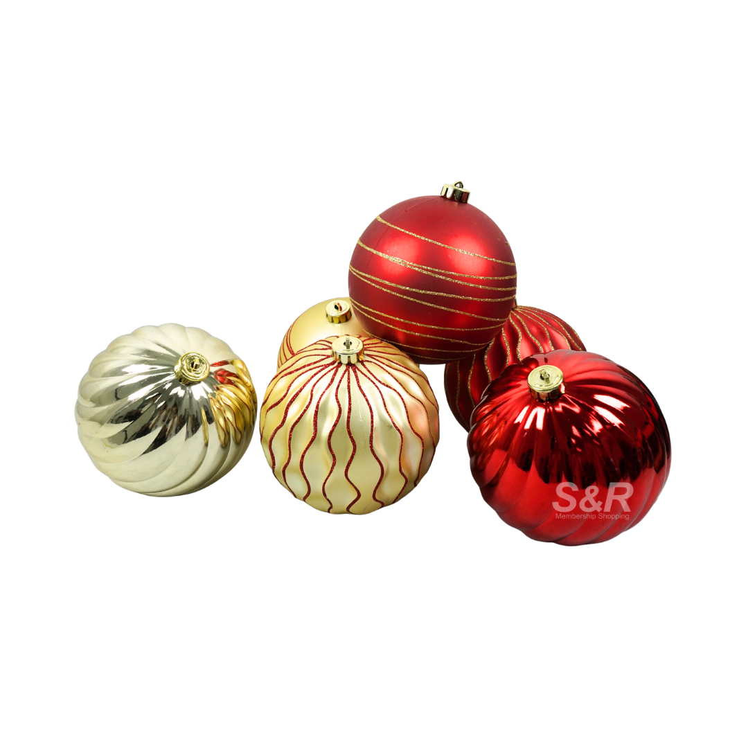 Simply Christmas 15cm Christmas Balls 6 Pieces